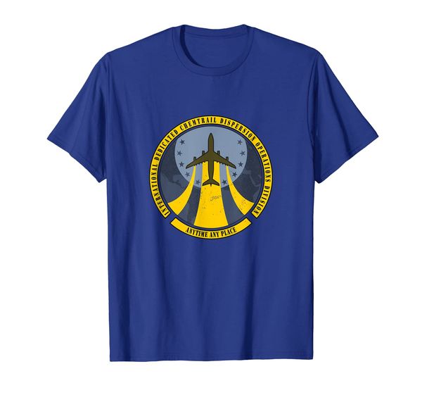 

intl. dispersion div. pilot chemtrail t-shirt aviation shirt, White;black