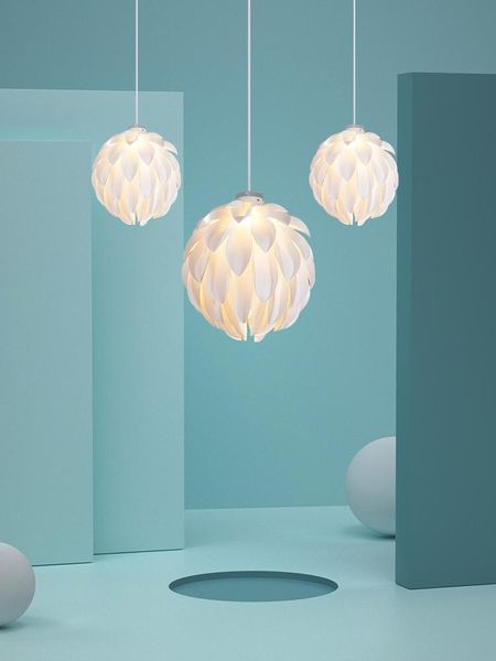 

pendant lamps modern and simple pine cone shape chandelier bedroom dining room living study creative personality lamp