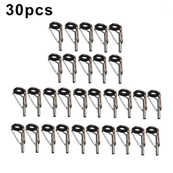 

boat fishing rods 30pcs/set 6 kinds of diameter smooth iron rod guides rings saltwater durable practical accessories