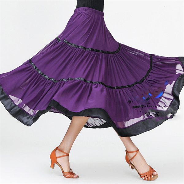 

2021 new flamenco gypsy dancing clothes stage performance dance costumes splicing skirt women female elegant dancer competition xmk3, Black;gray