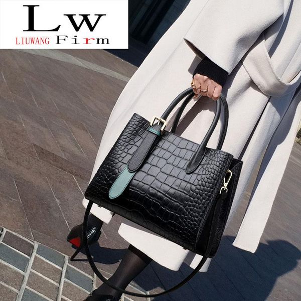 

evening bags women bag tote large-capacity women's winter messenger premium one-shoulder handbag soft surface solid color