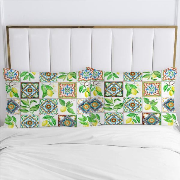 

pillow case 3d cover luxury bedding pillowcase pillowcovers decorative 50x70 50x75 50x80 customizable size bohemian green