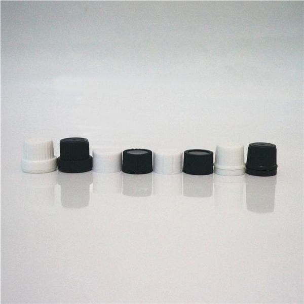 

storage bottles & jars 5-20pcs size 18/410 cover plastic essential oil big head lid small anti-theft black/white fine grain nesse