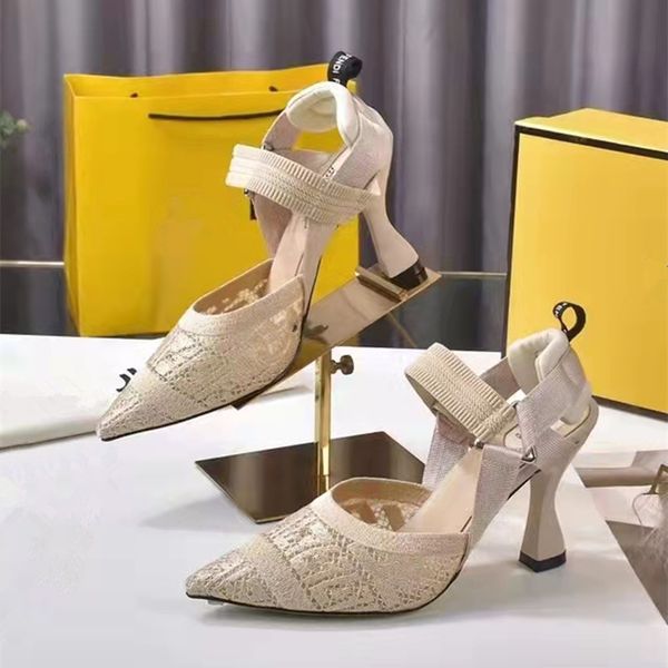 

womens dress shoes red soled high heels women luxury designer mesh embroidery fashion womens sandals summer beach wedding shoe 5.5 8.5 cm 36, Black