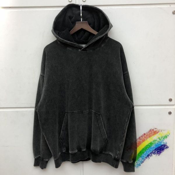 

men's hoodies & sweatshirts nice washed heavy fabric hoodie men women blank solid color pullover oversize casual hooded, Black