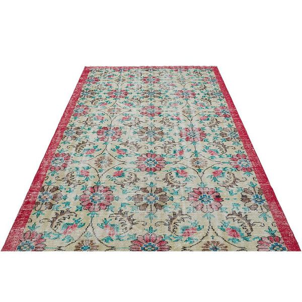 

carpets 2143 -real handmade excellent turkish traditional floral design wool rug, unique area rug livingroom bedroom kitchen