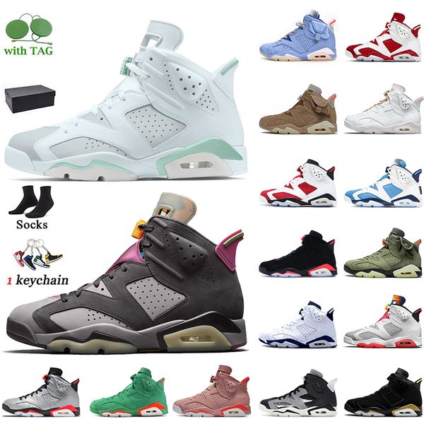 

jumpman 6 6s high og women men basketball shoes gold hoops bordeaux red oreo unc british khaki black infrared dmp midnight navy mens trainer