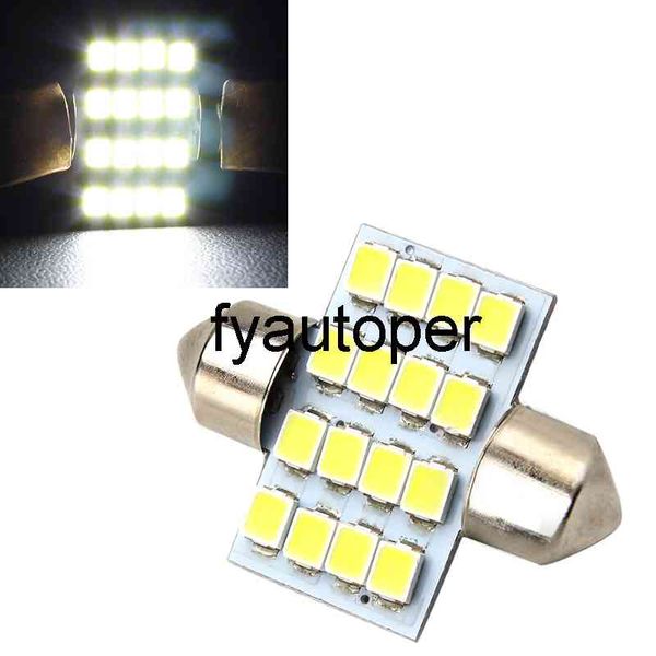 3528 Luz de placa de carro 16smd DC 12V 31mm carro leitura luz cúpula