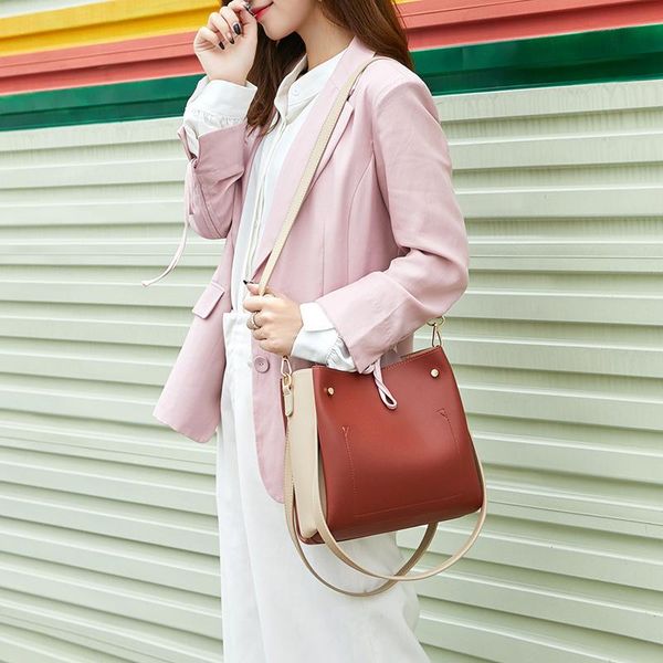 

cross body bags for women fashion simplicity scratch resistant wear-resistant underarm bag two-piece suit handbag shoulder messenger