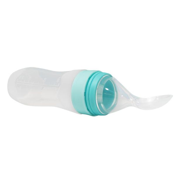 

cups, dishes & utensils born baby feeding bottle toddler silicone squeeze spoon milk training feeder food supplement