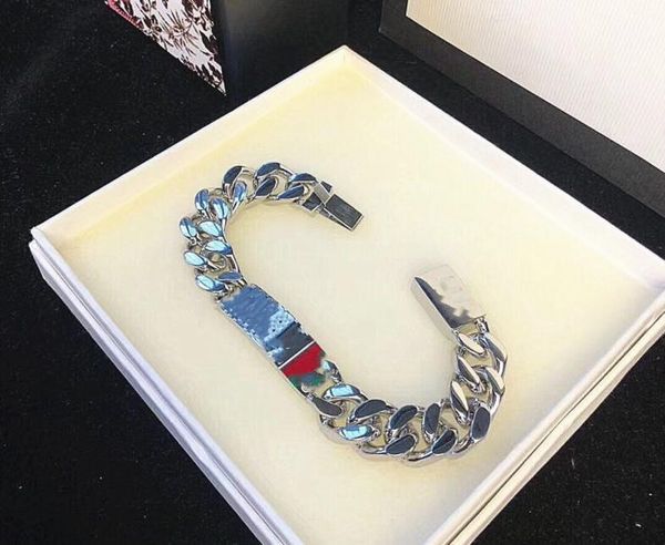 

2021 gold silver fashion women men printed bangle 18k rose gold bangle stainless steel bracelets for women jewelry wholesale bracelet, Black