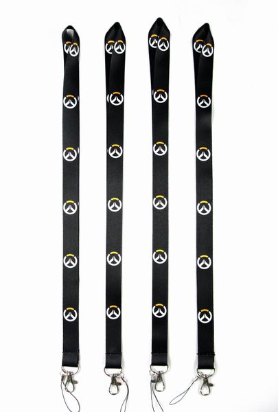 

keychain 10pcs cartoon game boy love mobile phone lanyard neck strap badge holder pendant party gift favors accessorie small wholesale, Silver
