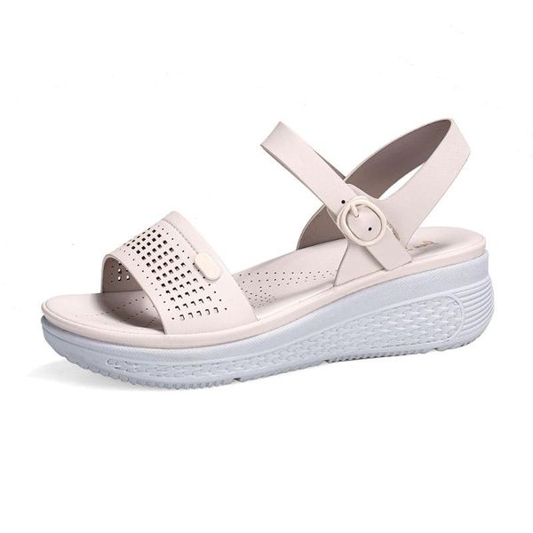 

bohemia women sandals ladies new summer fashion casual wedges non-slip beach shoes open toe breathable sandals plus size qq368, Black