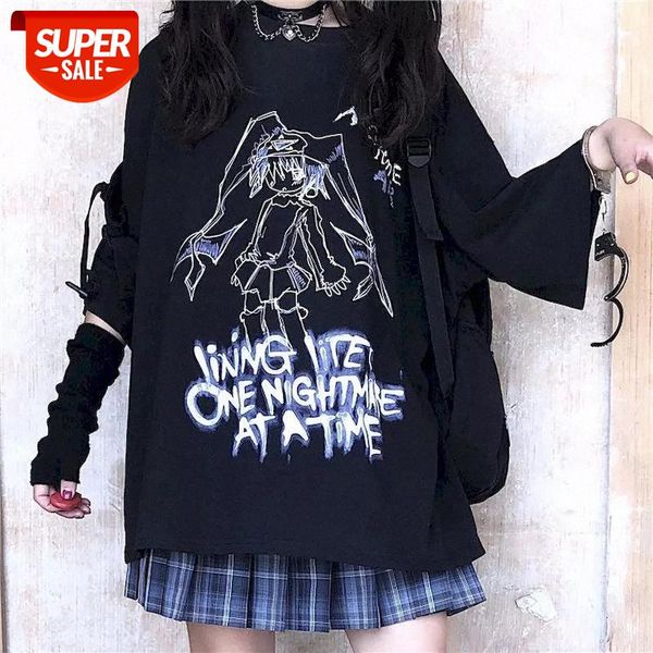 

nicemix anime harajuku tshirt women punk street t shirt vintage plus size clothing summer t-shirts o-neck preppy graphic tee #s80f, White