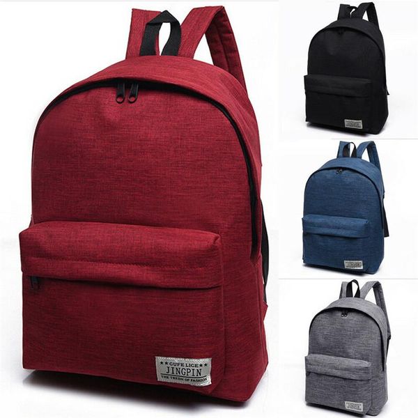 

backpack women men canvas school book bags teenage girls travel hiking bag