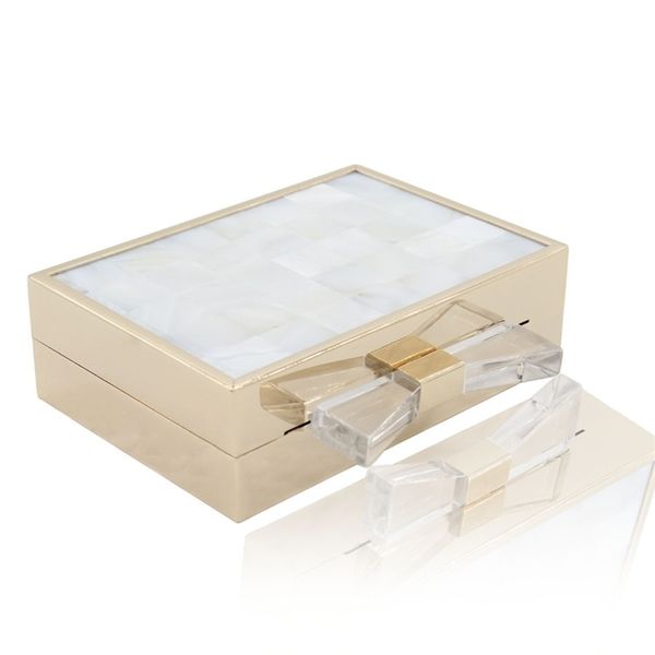 

new elegant lady style bow and shell banquet bag