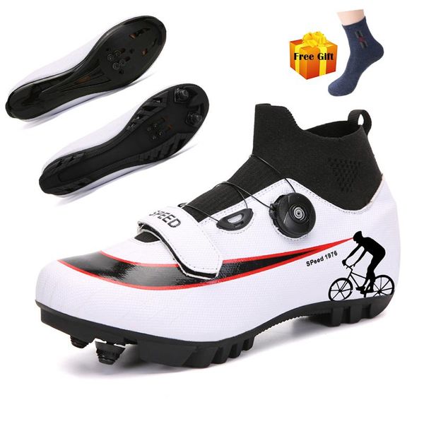 

cycling footwear mtb shoes men self-locking road bike zapatillas ciclismo sneakers professional athletic bicycle, Black