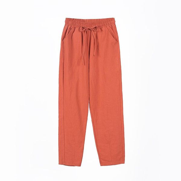 

women's pants & capris 2021 autumn cotton trousers casual harem loose ankle length pure color korean ladies leisure pant, Black;white