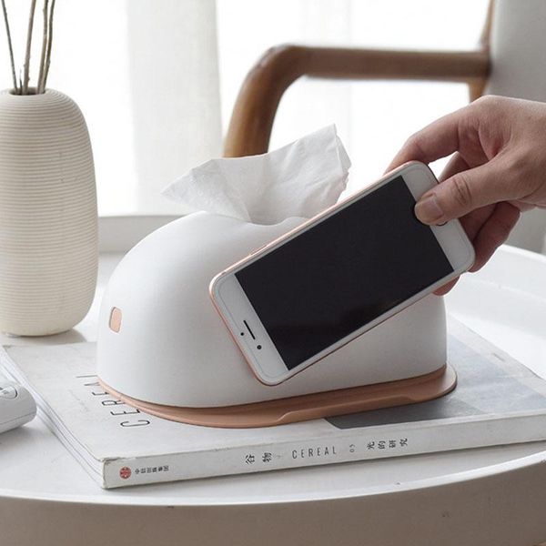 

tissue boxes & napkins box mobile phone stand european creative multi-function storage household plastic drawer container desktop