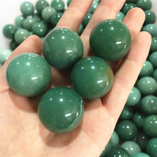 

decorative objects & figurines natural green jade quartz crystal ball healing
