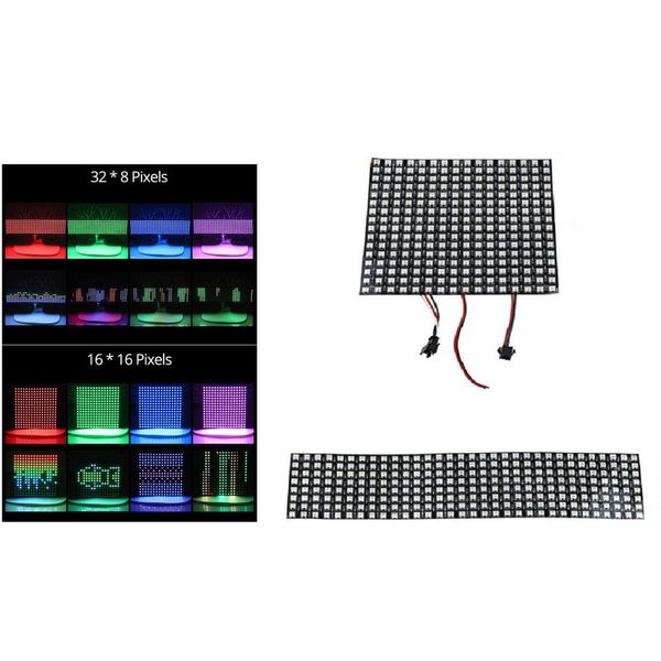 

sk6812 ws2812b addressable flexible led panel pixels screen digital pixel screen dc5v