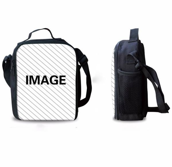 

3pcs isothermic bags sublimation move diy blank white student polyester portable thick expression lunch bag ice pack