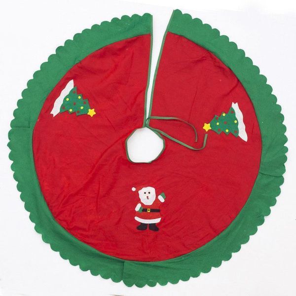 

christmas decorations 1 piece 2 design 90cm tree skirt carpet party ornaments decoration for home non-woven xmas skirt1