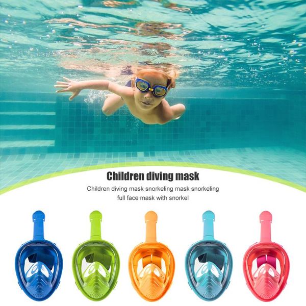 

anti-fog full face scuba snorkeling mask underwater respirator goggles swimming training diving care equipment for kids masks
