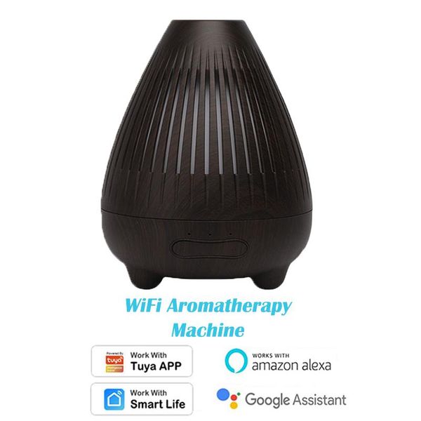 

smart home control wireless wifi essential oil diffuser air humidifier timer automation work with tuya alexa google voice