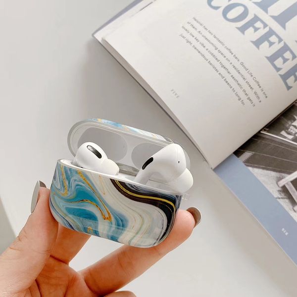

black marble case for airpods 3 soft silicone flexible cases cover elegant shockproof earphone protector wholesale 97233