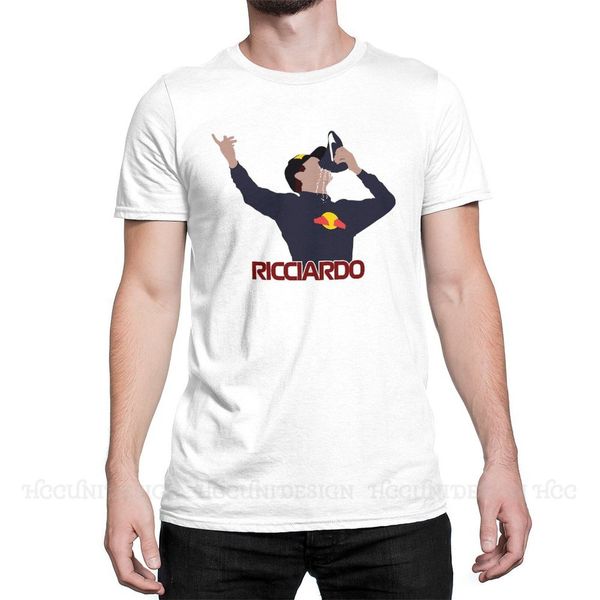 Высококачественные люди Daniel Ricciardo Shatey F1 Tshirt Danny Ric Humor Чистая хлопчатобумажная рубашка Tees Harajuku для взрослых Камиссетас