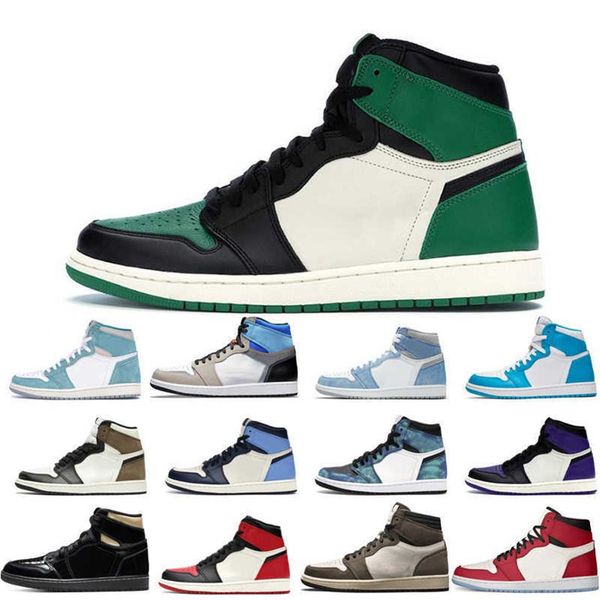 

1s 1 new arrive basketball shoes man woman prototype turbo green hyper royal unc mocha crimson tint pink glaze chicago cactus jack blacka25