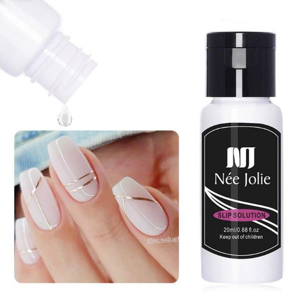 

nail gel 1bottle 20ml poly polish liquid slip solution quick builder nails permanent clear acrylic art extension, Red;pink