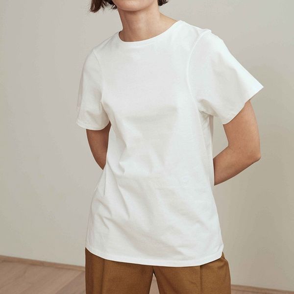 

2021 100% cotton spring and summer new products basic round neck short sleeve casual all-match solid color t-shirt 98nc, White