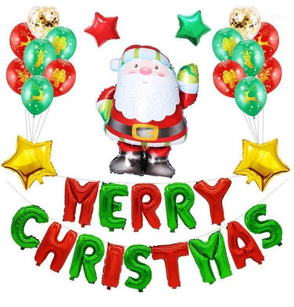 

christmas decorations merry balloons set xmas party decoration for home tree ornaments happy year 2021 balloon xmas1