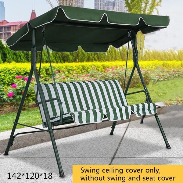 

green/beige cover beige swing replacement porch patio waterproof protection outdoor canopy swing chair awning protection