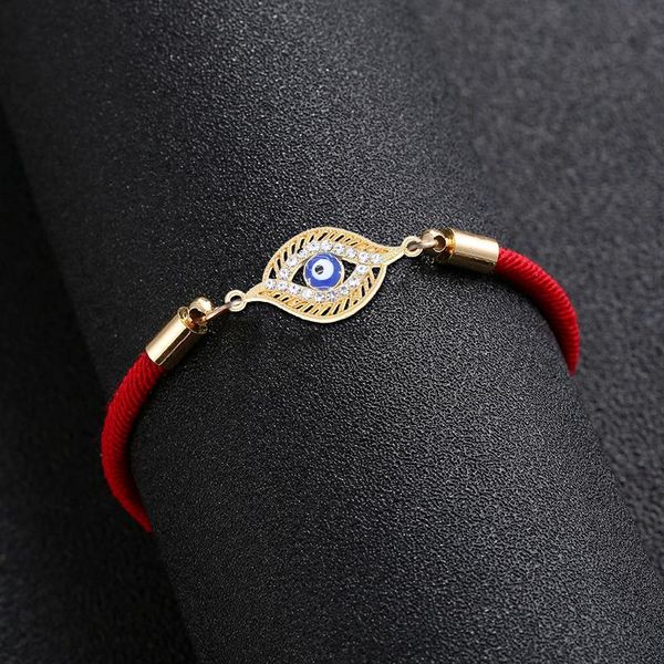 

charm bracelets wholesale women lucky red bracelet evil eye brings you peace adjustable size, Golden;silver
