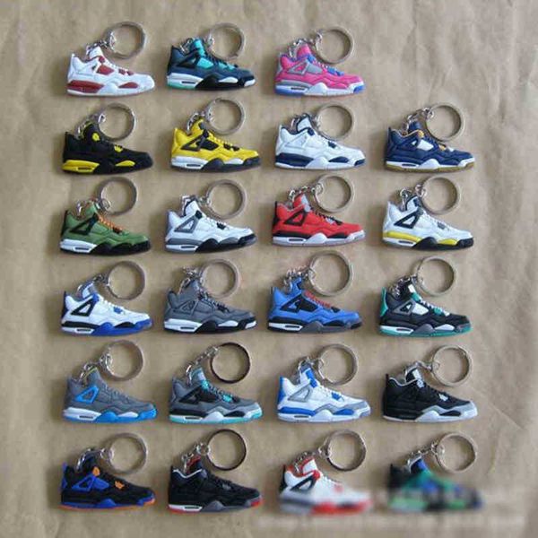 

key chain mini silicone sneakers ladies men children gift basketball shoes, Silver
