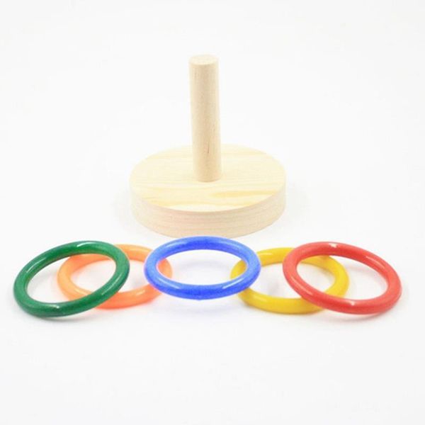 

other bird supplies multicolor ring toy set pets educational parrot training intelligence funny interactive toys
