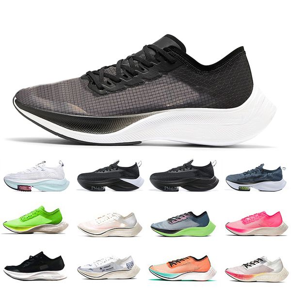 

2022 zoomx vaporfly mens running shoes clean black and white all black triple red vibrant green valerian sail pink lime blast ekiden men wom