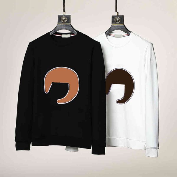 

hoodies designer classic letter printed sweatshirt men women fashion simple casual pullover hoodie high street crewneck sweater long, Black