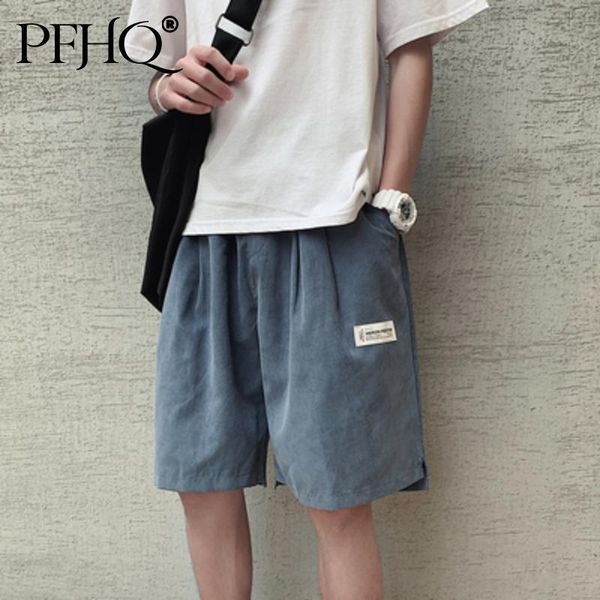 

men's shorts pfhq 2021 men fashion solid color loose ins super fire simple wild youth casual five-point pants summer and autumn 21d80, White;black