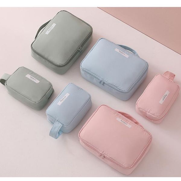 

pink nylon letter cosmetic bag make up bag for women makeup toiletry organizer makeup pouch waterproof travel bags purse handbag