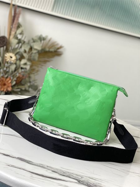 

luxury summer 2021 embossed puffy leather chain bag coussin pm handbag fashion-forward shoulder bags cross-body with the strap p