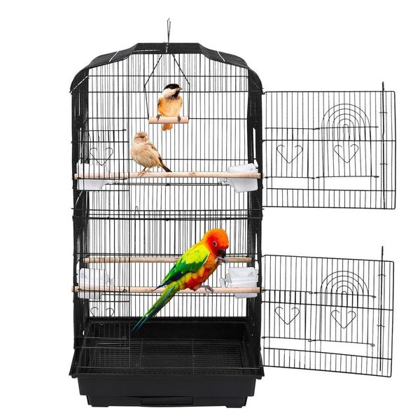 

59'' rolling bird cage parakeet finch budgie conure lovebir jllfne yy_dhhome