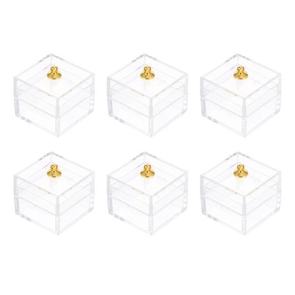 

10pcs storage box candy display mini plastic (transparent) frames