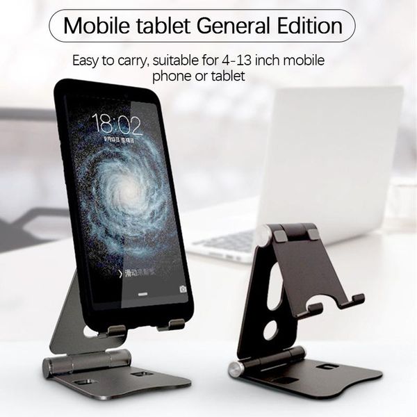 

cell phone mounts & holders lazy charging stand deskuniversal creative metal holder foldable non-slip bracket support up to 12.9inch pho