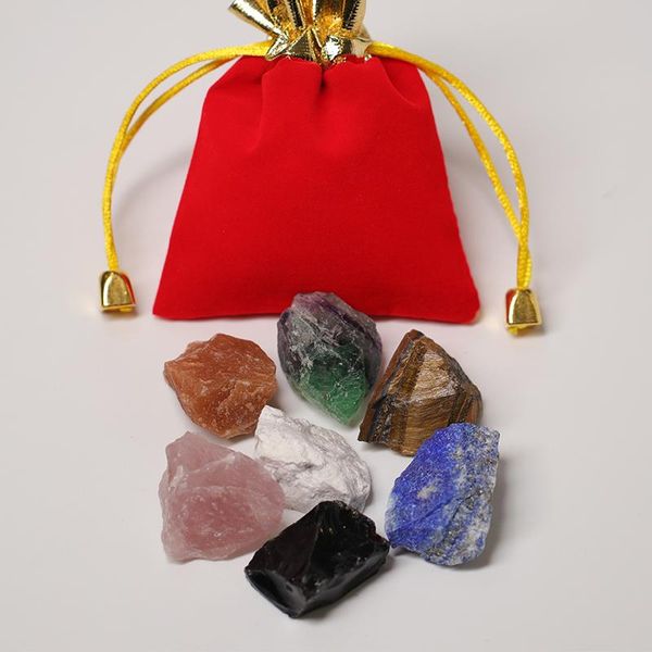 

decorative objects & figurines natural crystal original quartz ore mineral energy stone jewelry specimen diy gift seven chakra healing