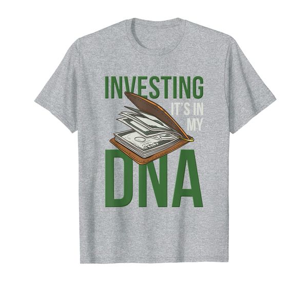 

investing - it's in my dna i cool gift idea for investors t-shirt, White;black