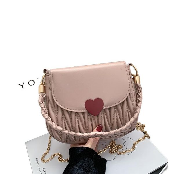 

cross body ladies one-shoulder armpit small bag female 2021 trendy fashion fold chain western-style messenger